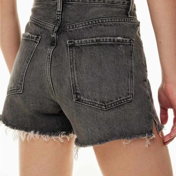 Agolde Black Jean Shorts - Picture 2 of 13